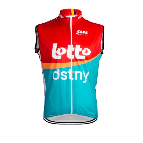 SGCIKER 2023 pro team LOTTO Dstny Windjacke Weste Windjacke Herren Fahrrad bekleidung, MTB Windstopper Radsport weste (2XL) von SGCIKER