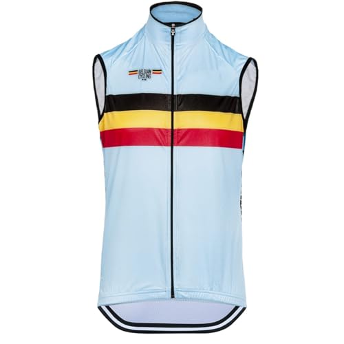 SGCIKER 2022 national pro team belgium Windjacke Weste Windjacke Herren Fahrrad bekleidung, MTB Windstopper Radsport weste (L) von SGCIKER