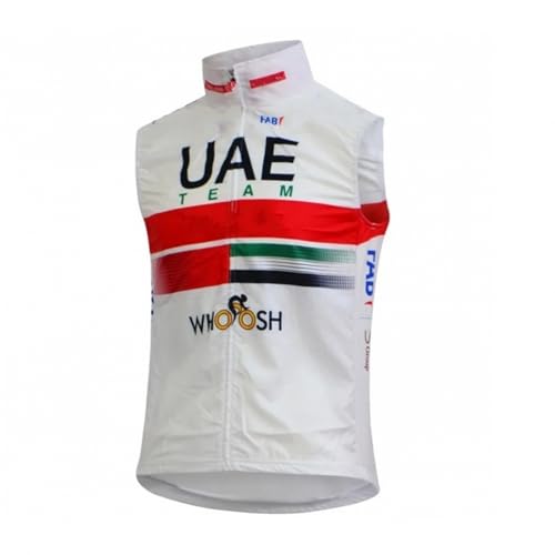 SGCIKER 2022 pro team UAE Windjacke Weste Windjacke Herren Fahrrad bekleidung, MTB Windstopper Radsport weste (6XL) von SGCIKER