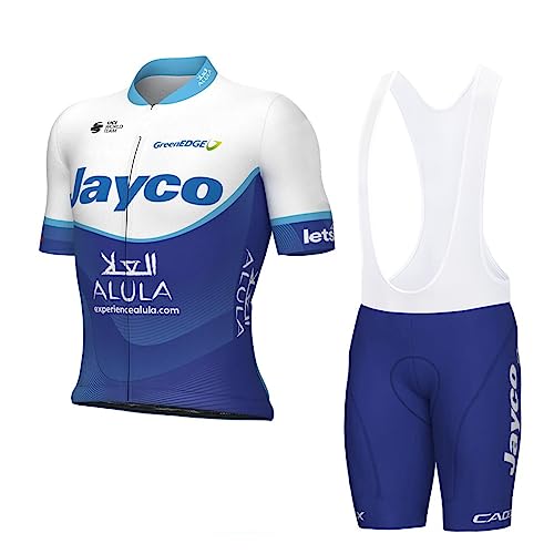 SGCIKER 2023 Herren Pro team Radtrikot Set, Kurzarm Fahrrad bekleidung Lätzchen Kurzsets Gel Pad（2XL von SGCIKER