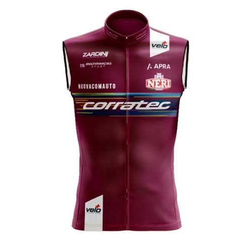 SGCIKER 2023 pro team CORRATEC Windjacke Weste Windjacke Herren Fahrrad bekleidung, MTB Windstopper Radsport weste (2XL) von SGCIKER