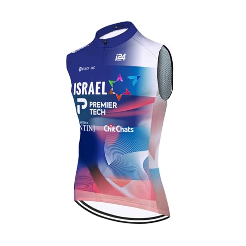 SGCIKER 2023 pro team ISRAEL Windjacke Weste Windjacke Herren Fahrrad bekleidung, MTB Windstopper Radsport weste (L) von SGCIKER
