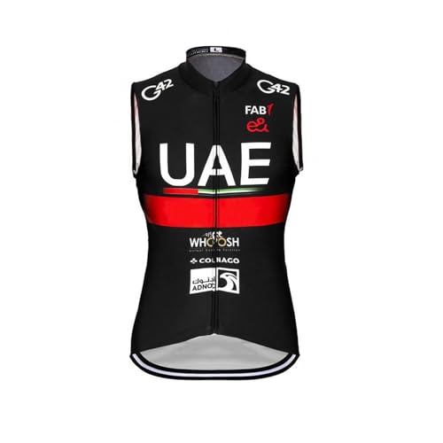 SGCIKER 2023 pro team UAE Windjacke Weste Windjacke Herren Fahrrad bekleidung, MTB Windstopper Radsport weste (4XL) von SGCIKER