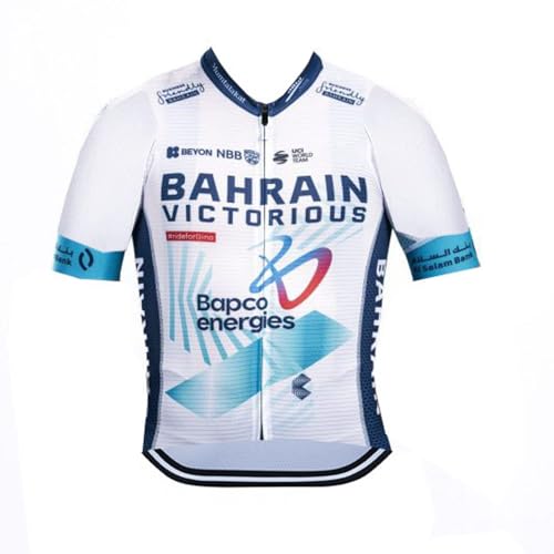 SGCIKER 2024 Herren World Tour Team Bahrain Radtrikot, kurzärmliges atmungsaktives Radtrikot MTB-Fahrrad Bekleidungs Hemd (XL) von SGCIKER