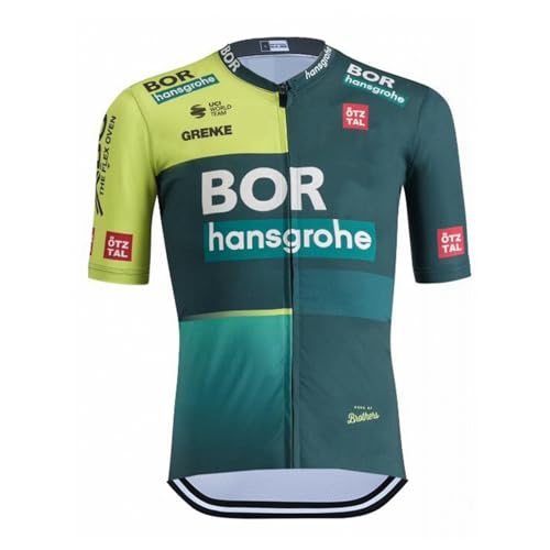 SGCIKER 2024 Herren World Tour Team BORAHansgrohe Radtrikot, kurzärmliges atmungsaktives Radtrikot MTB-Fahrrad Bekleidungs Hemd (2XL) von SGCIKER