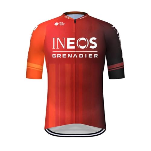 SGCIKER 2024 Herren World Tour Team INEOS Grenadier Radtrikot, kurzärmliges atmungsaktives Radtrikot MTB-Fahrrad Bekleidungs Hemd (3XL) von SGCIKER