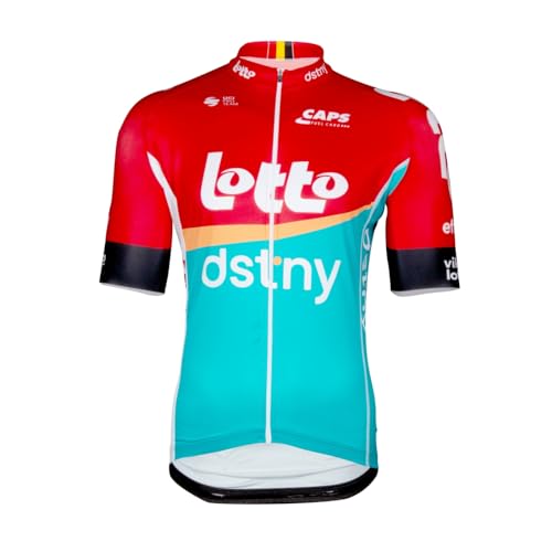 SGCIKER 2024 Herren World Tour Team LOTTO Dstny Radtrikot, kurzärmliges atmungsaktives Radtrikot MTB-Fahrrad Bekleidungs Hemd (4XL) von SGCIKER