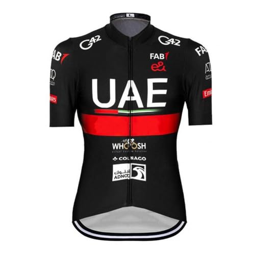 SGCIKER 2024 Herren World Tour Team UAE Black Radtrikot, kurzärmliges atmungsaktives Radtrikot MTB-Fahrrad Bekleidungs Hemd (XL) von SGCIKER