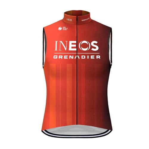 SGCIKER 2024 pro team INEOS Grenadier Windjacke Weste Windjacke Herren Fahrrad bekleidung, MTB Windstopper Radsport weste (L) von SGCIKER