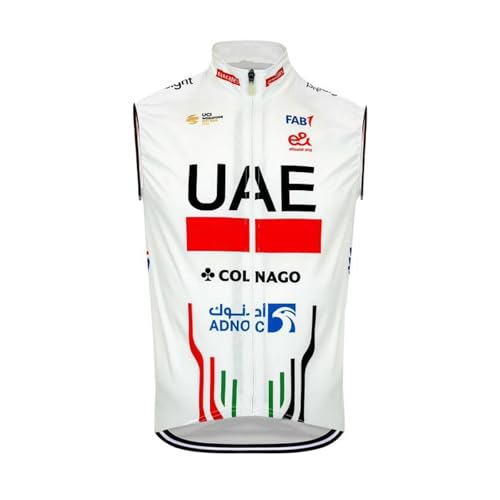 SGCIKER 2024 pro team UAE Windjacke Weste Windjacke Herren Fahrrad bekleidung, MTB Windstopper Radsport weste (M) von SGCIKER