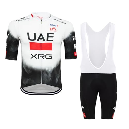 SGCIKER 2025 Herren Pro team UAE Radtrikot Set, Kurzarm Fahrrad bekleidung Lätzchen Kurzsets Gel Pad(4XL SGCIKER 2025 Herren Pro team UAE Radtrikot Set, Kurzarm Fahrrad bekleidung Lätzchen Kurzsets Gel Pad(4XL von SGCIKER