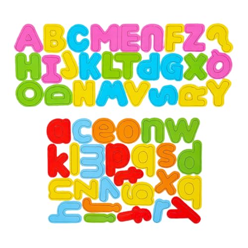 2-teiliges Holzbuchstaben-Set, magnetische Cartoon-Kühlschrankaufkleber, whiteboard-taugliche Frühbuchstaben von SGERUFZ
