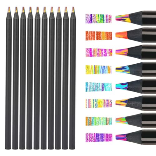 SGERUFZ 10 Pcs Farben Regenbogenstift Buntstifte für Kinder zum Zeichnen und Färben für Mädchen im Alter von 4-12 Jahren Perfekt als Mitgebsel von SGERUFZ