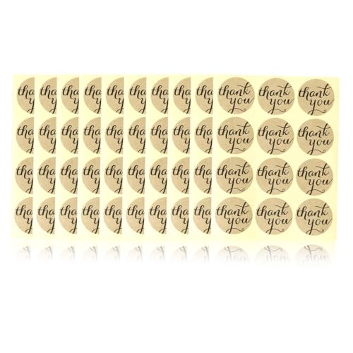 SGERUFZ 120 Pcs Runde Selbstklebende "Danke Schön" Aufkleber Hochzeit Weihnachten Geburtstag Muttertag Taufe Kommunion Konfirmation Deko Geschenksticker von SGERUFZ