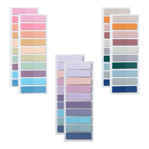 SGERUFZ 1200 Stück Haftstreifen Plastik, Haftnotizen Tabs, Haftmarker, Klebezettel Klein, Index Tabs, Pagemarker Selbstklebend Beschreibbare, Page Marker Note Flags von SGERUFZ