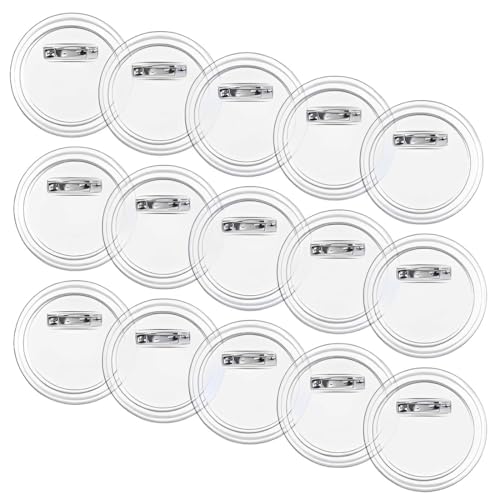 SGERUFZ 15PCS DIY Ansteckbuttons Set, Buttons Selber Machen ohne Buttonmaschine, mit Sicherheitsnadel, Knöpf Anstecknadeln für Kinder Foto Kleidung Bild Party Namensschilder von SGERUFZ