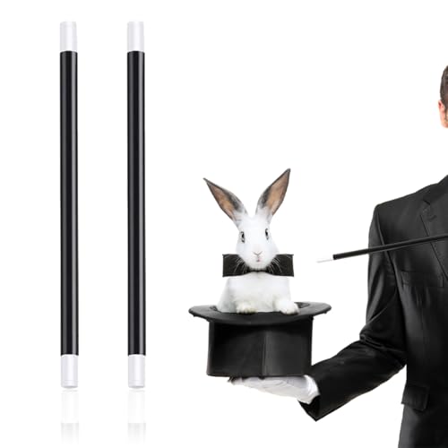 SGERUFZ 2 Magischer Zauberstab Magischer Zauberstab Schwarz Kunststoff Zauberstab Zauberstab Zauberstab Kinder Sicher Verletzen Nicht Hände Ausfahrbar Science Fiction Mystery Typ Kinderspielzeug von SGERUFZ