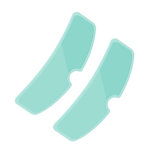 SGERUFZ 2-Pack Motorradhelm Anti-Beschlag-Folie, Universal Motorradhelm Anti-Beschlag-Sonnenblende Einsatz, Universal Sonnenblende Schutzfolie, Aufkleber (8,8 X 24,5cm) (Transparent) von SGERUFZ