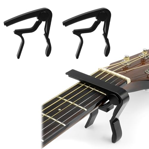 SGERUFZ 2 Pcs Einhand-Gitarren-Kapodaster Passend für die meisten Gitarren von SGERUFZ