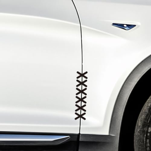 SGERUFZ 2 Stück Auto Naht-Patch Aufkleber, 3D Reflektierend Auto Aufkleber für DIK Karosserie, Türen, Motorhaube (26 × 6 cm) von SGERUFZ