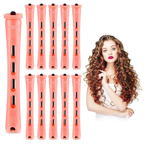 SGERUFZ 20 Stück Kleine Dauerwellen Wickler Komplett Lockenwickler Klein Hair Rollers für Frauen Lockenwickler Kurze Haare für Natürliche Haare Lange Kurze Haare Styling Tool (0.51 Zoll) von SGERUFZ