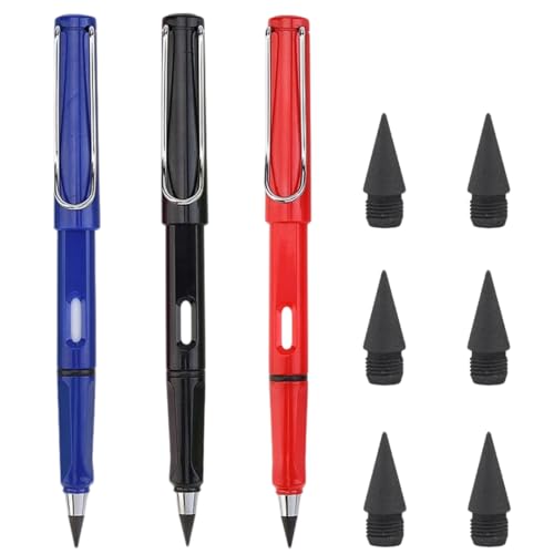 SGERUFZ 3 Inklusivstifte mit 6 Spitzen, magische Stifte mit austauschbaren Spitzen für klares und glattes Schreiben, geeignet für Erwachsene, Studenten und Künstler von SGERUFZ