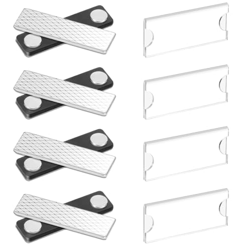 SGERUFZ 4 Pcs Namensschilder Magnet für Kleidung Name Plate für Ausweishalter Kleidungs-ID-Halter mit 3-Punkt-Selbstklebemagneten SGERUFZ 4 Pcs Namensschilder Magnet für Kleidung Name Plate für Ausweishalter Kleidungs-ID-Halter mit 3-Punkt-Selbstklebemagneten von SGERUFZ