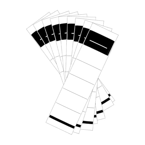 SGERUFZ 50 Stück Selbstklebend Ordnerrücken, Rückenschilder, Aufkleber Rücken Breit, Etiketten für Ordner Beschriftung, Währung für Aktenordner 3.6×19 cm (Weiß) von SGERUFZ