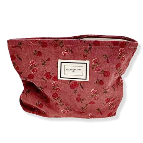 SGERUFZ Kosmetiktasche, perfektes Fassungsvermögen, tragbar, großes Fassungsvermögen zur einfachen Aufbewahrung von Kosmetika, Schlüsseln, Kopfhörern, usw., geeignet für Frauen und Mädchen von SGERUFZ