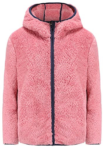 Mädchen-Jacke mit durchgehendem Reißverschluss, ultraweiches Sherpa-Fleece-Kapuzen-Sweatshirt, Pink, 14-16 Jahre Mädchen-Jacke mit durchgehendem Reißverschluss, ultraweiches Sherpa-Fleece-Kapuzen-Sweatshirt, Pink, 14-16 Jahre von SGMWVB