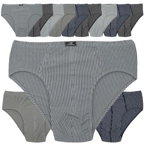 6-12 Slips Herren Unterhosen Männer Slip Unterwäsche (12 stück, XXL) von SGS