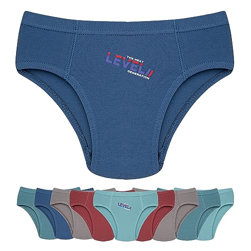 SGS 10er Pack Kinder Unterhosen Jungen Slips für Kinder Jungen Kinderunterwäsche 110-116 von SGS