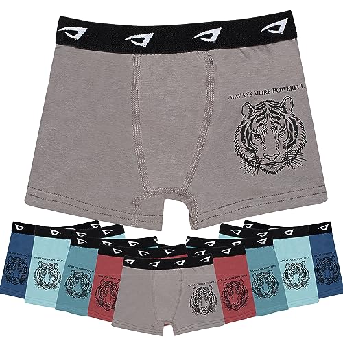 SGS Unterhosen 98 Jungen 10er Pack Boxershorts Jungen 98 aus Baumwolle Boxer Shorts 98-104 von SGS