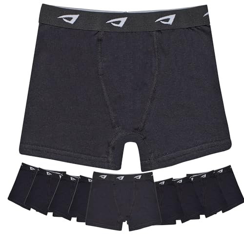 SGS 10er Pack Unterhosen Jungen Boxershorts Jungen aus Baumwolle Boxer Shorts von SGS