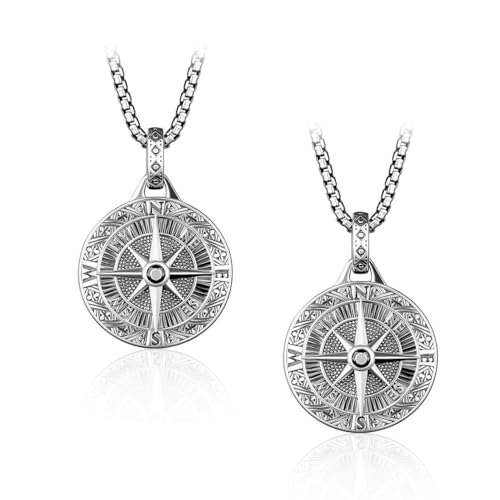 2 Stücke Herren Halsketten, Edelstahl -Halsketten, Retro -Schmuck, Kreative, Vielseitige Halsketten, Modische Und Trendige Schmuckzubehör. von SGSCFG