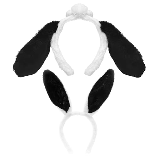 2 Stücke Plüsch -Stirnbänder, Lustige Stirnbänder, Genähte Ohren, Partykostüme, Stirnbänder Von Kaninchenohr, Schaf -Ohr -Stirnbändern, Tierkleid (Schaf, Kaninchen). von SGSCFG