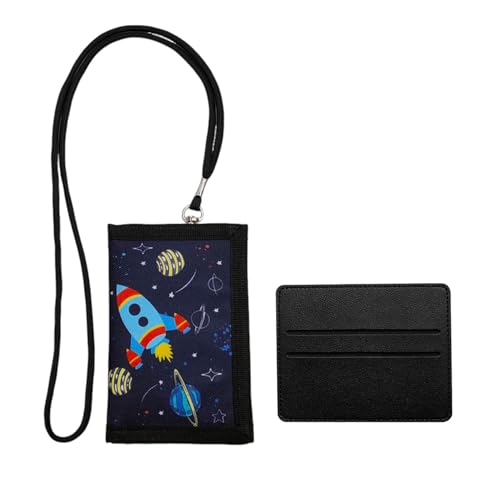 1 Stück Rakete Kinderbrieftasche Und 1 Stück Schwarzer Kleiner Kartenbeutel, Kinderbeutel, Kinderbrieftasche, Cartoon Kinderbrieftasche, Geschenk Für Kinder. von SGSCFG
