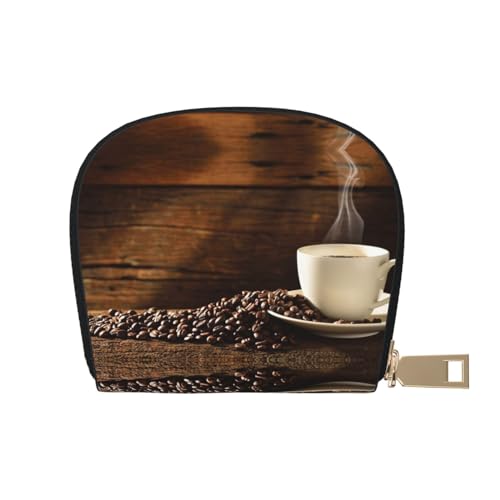 Kaffeetasse und Kaffeebohnen für Damen, PU-Leder, Kartenetui, Kreditkarten-Clip, Leder-Reißverschluss, Geldbörse, Münzgeldbörse, Aufbewahrungstasche, weiß, Einheitsgröße Kaffeetasse und Kaffeebohnen für Damen, PU-Leder, Kartenetui, Kreditkarten-Clip, Leder-Reißverschluss, Geldbörse, Münzgeldbörse, Aufbewahrungstasche, weiß, Einheitsgröße von SGZLZBWK