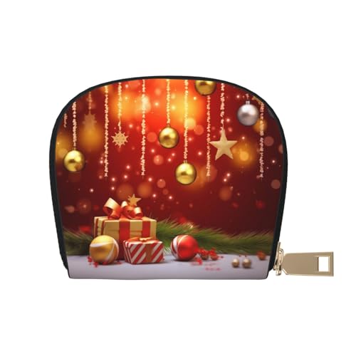 Merry Christmas-3 Frauen PU-Leder Shell Kartenetui Kreditkartenclip Leder Reißverschluss Geldbörse Geldbörse Aufbewahrungstasche, weiß, Einheitsgröße Merry Christmas-3 Frauen PU-Leder Shell Kartenetui Kreditkartenclip Leder Reißverschluss Geldbörse Geldbörse Aufbewahrungstasche, weiß, Einheitsgröße von SGZLZBWK