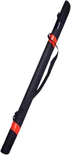 Angelrutenetui, Aufbewahrungstasche für Fliegenruten, Angelruten-Organizer, leichte Reise-Tragetasche, Angelruten-Etui, Schwarz , 120 cm, Geringes Gewicht von SGerste