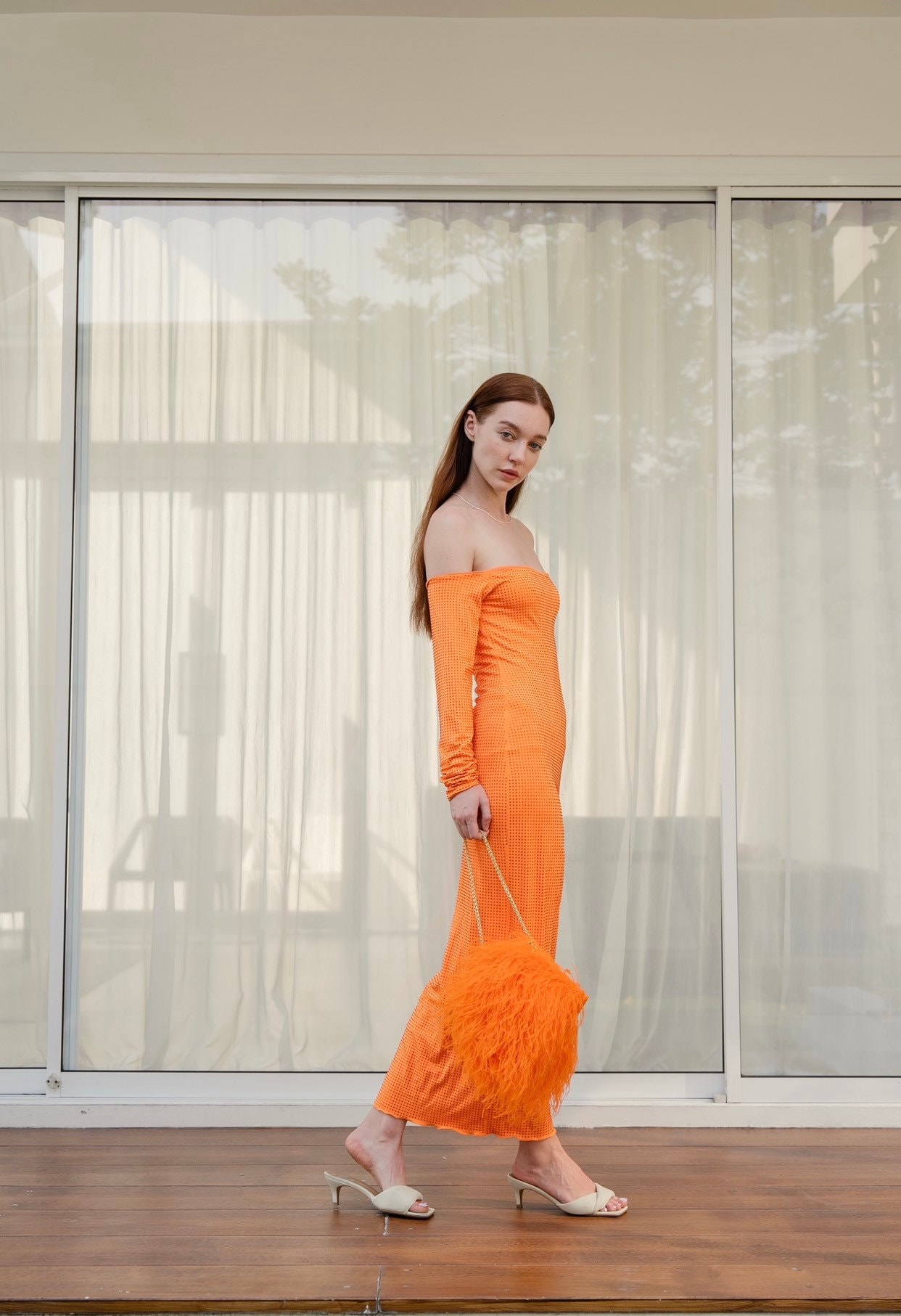 Orange Dehnbares Midikleid Schulterfrei, Bodycon Kleid, Hochzeitsgast Weihnachts-Outfit, Halloween Kleid Für Damen, Dehnbar Orange Dehnbares Midikleid Schulterfrei, Bodycon Kleid, Hochzeitsgast Weihnachts-Outfit, Halloween Kleid Für Damen, Dehnbar von SGinstar