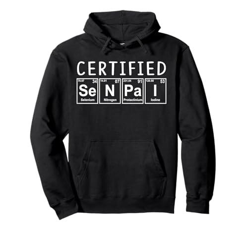 Zertifiziertes Senpai Chemie Periodensystem Anime Jungen Senpai Pullover Hoodie Zertifiziertes Senpai Chemie Periodensystem Anime Jungen Senpai Pullover Hoodie von SH Anime & Manga Apparel Inc.
