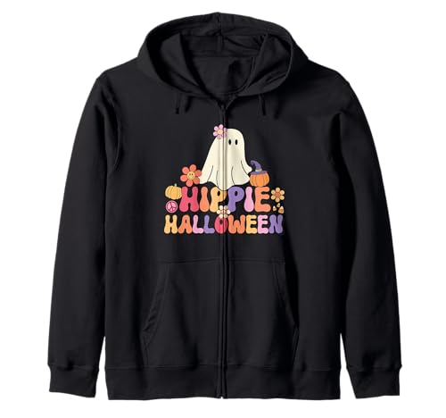 Groovy Ghost Girls Hippie Halloween Peace Zeichen Retro Frauen Kapuzenjacke Groovy Ghost Girls Hippie Halloween Peace Zeichen Retro Frauen Kapuzenjacke von SH Groovy Halloween Costumes Inc.
