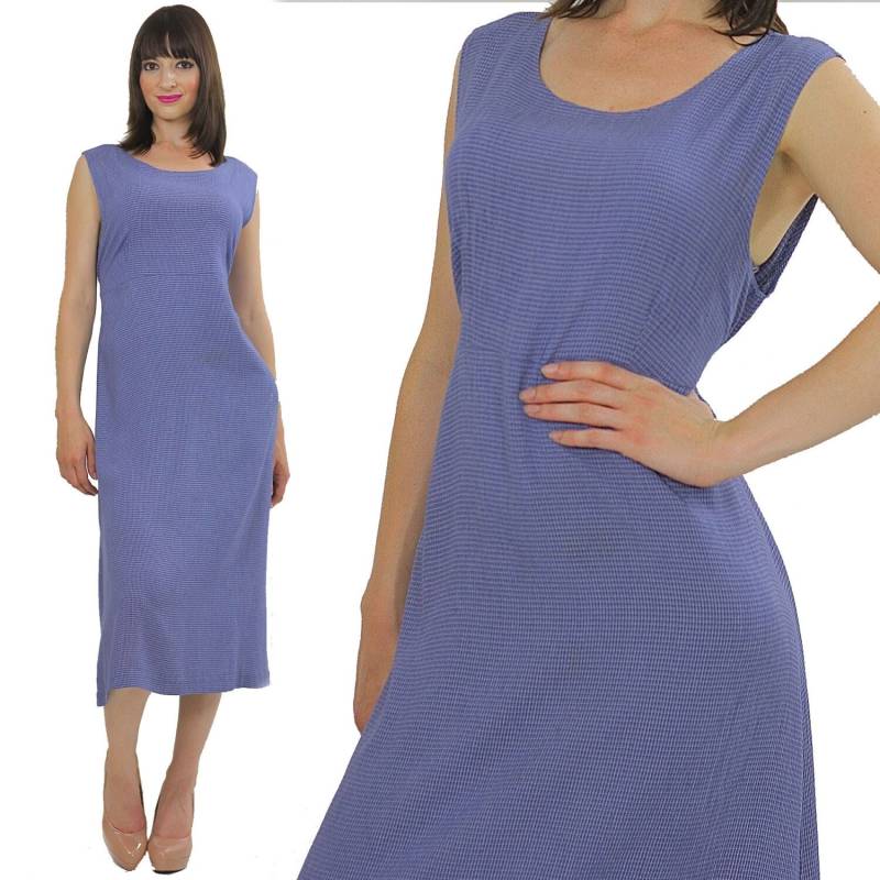 Vintage 90Er Karokleid Maxilänge Grunge Boho Rayon Large von SHABBYBABE