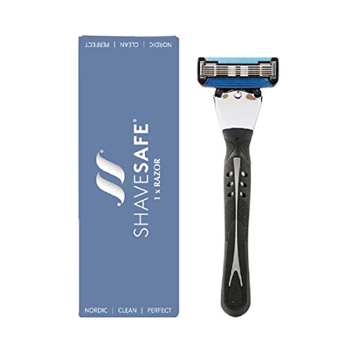 ShaveSafe - 1 Pack - Präzisionsrasur mit 5-Wege-Rasierklingen - Sanfte Rasur für Gesicht, Körper und Intimbereiche - Ergonomisches Design für maximalen Komfort und Kontrolle ShaveSafe - 1 Pack - Präzisionsrasur mit 5-Wege-Rasierklingen - Sanfte Rasur für Gesicht, Körper und Intimbereiche - Ergonomisches Design für maximalen Komfort und Kontrolle von SHABENAA SHAVESAFE FOR PERFECT SHAVING
