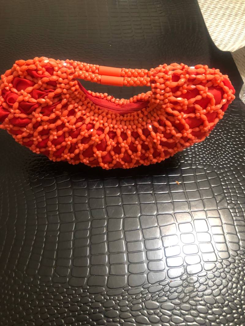 Braut Koralle Perlen Tasche - Igbo Traditionelle Hochzeit Geldbörse von SHALOMCONCEPT