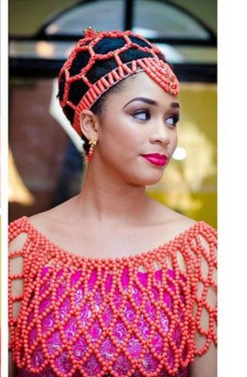 Igbo Braut-Perlen-Elastikhut/Perlen-Königskrone von SHALOMCONCEPT