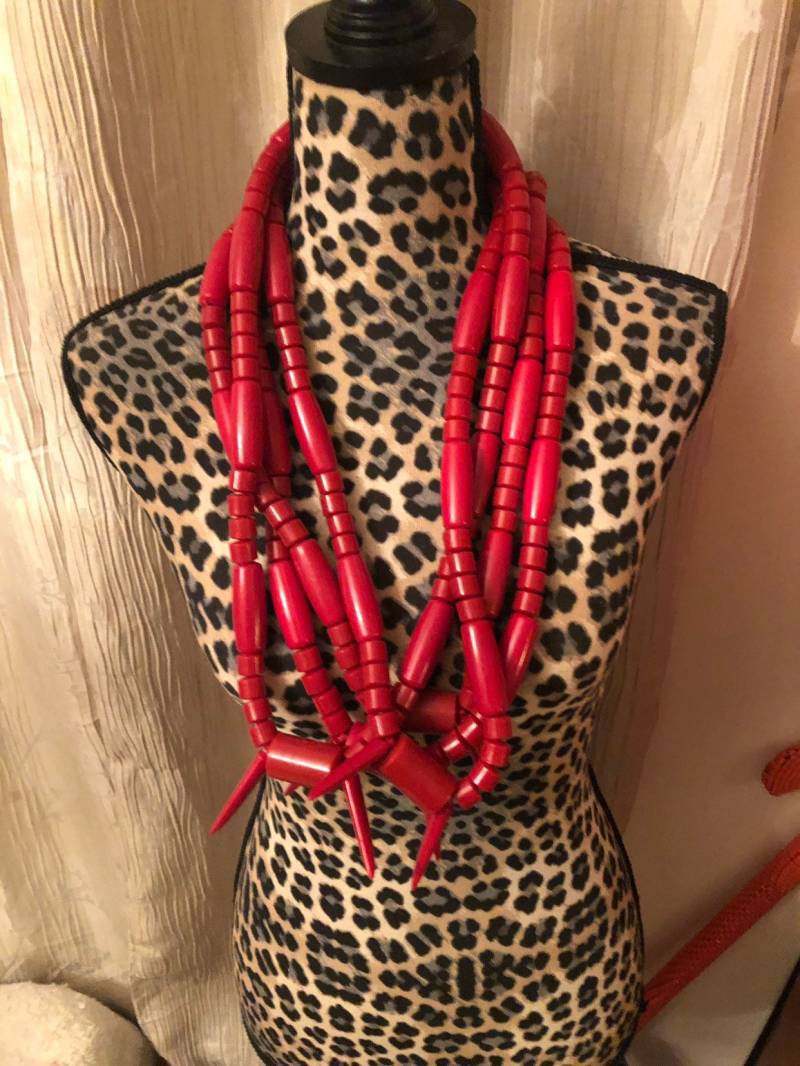 Rote Traditionelle Hochzeitsperlen, Unisex Strang - Verkauft Pro Stück von SHALOMCONCEPT