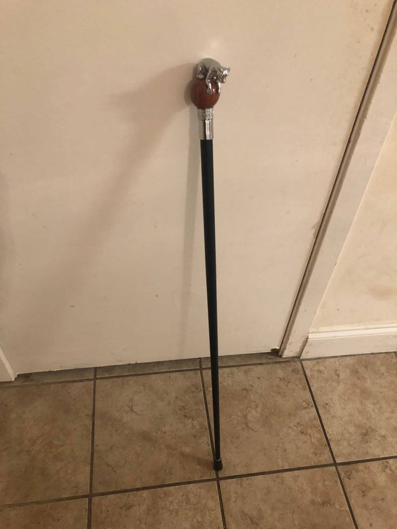 Tigerkopf Griff Schwarz Gehstock von SHALOMCONCEPT