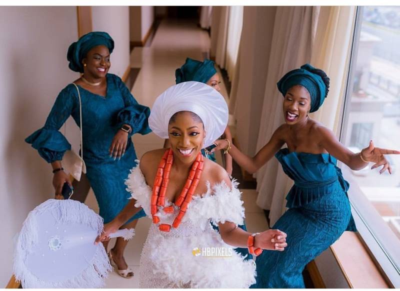 Igbo Braut Handfächer Weißer Fächer von SHALOMCONCEPT